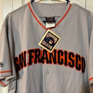 Willie McCovey San Francisco Giants Cooperstown Men's Road Grey Jersey large L